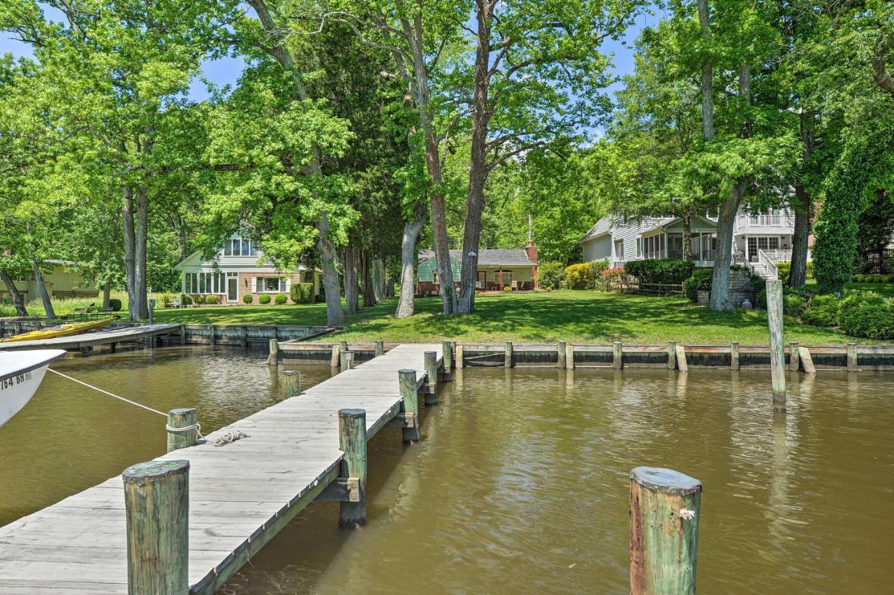 Waterfront Annapolis Home Fire Pit And Fishing Pier Екстер'єр фото