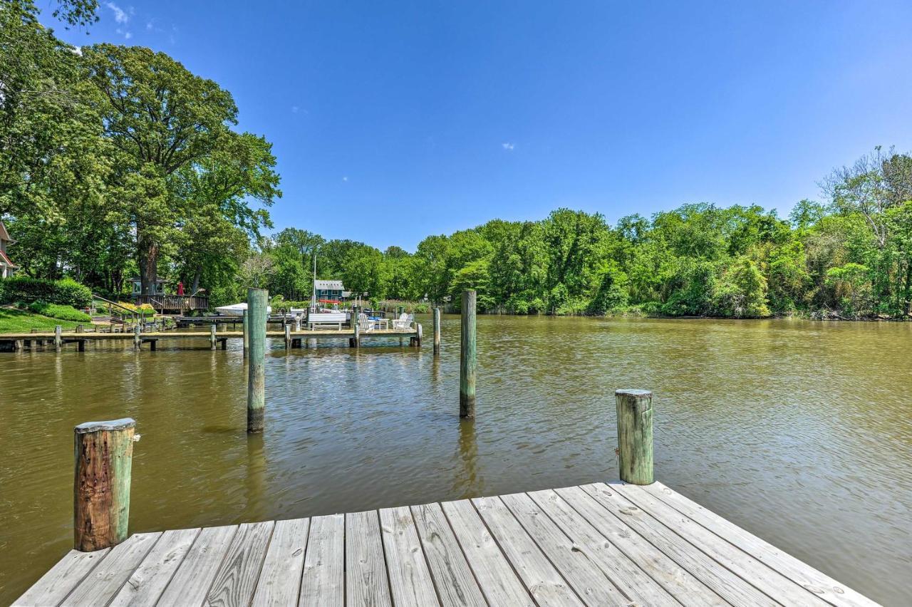 Waterfront Annapolis Home Fire Pit And Fishing Pier Екстер'єр фото